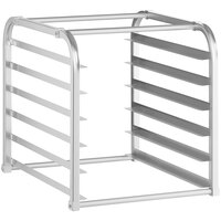 Avantco 178BUNPANSHRT 6 Pan Aluminum End Load Sheet / Bun Pan Rack - Unassembled