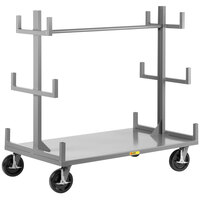 Little Giant 36" x 72" 3-Level Bar / Pipe Truck with 12 Cradles BRT-3672-8PHBK - 3600 lb. Capacity