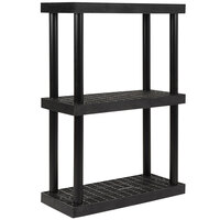 SPC Industrial DuraShelf 51" Plastic Grid Top 3-Shelf System