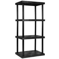 SPC Industrial DuraShelf 75" Plastic Solid Top 4-Shelf System