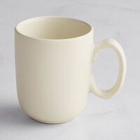 Acopa Pangea 7 oz. Fog White Matte Porcelain Cup - Sample