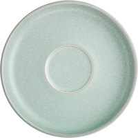 Acopa Pangea 6" Harbor Blue Matte Porcelain Saucer - Sample