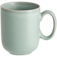 Acopa Pangea 12 oz. Harbor Blue Matte Porcelain Mug - Sample