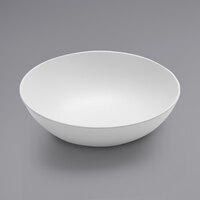 American Metalcraft Lift 94 oz. White Slanted Melamine Bowl