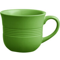 Acopa Capri 8 oz. Palm Green Stoneware Cup - Sample