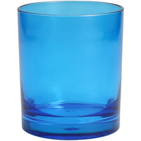 Fortessa Outside 12 oz. Blue Tritan™ Plastic Rocks / Old Fashioned Glass - 24/Case