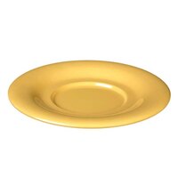 Thunder Group CR9303YW 5 1/2" Yellow Melamine Saucer for 7 oz. Bouillon Cup and Mug - 12/Pack