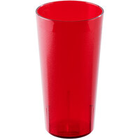 Cambro 2000P2156 Colorware 22 oz. Ruby Red Customizable SAN Plastic Tumbler - 24/Case