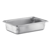 Vollrath 30422 Super Pan V® 1/4 Size 2 1/2" Deep Anti-Jam Stainless Steel Steam Table / Hotel Pan - 22 Gauge