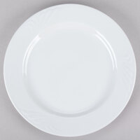 CAC RSV-8 Roosevelt 9" Super White Porcelain Plate - 24/Case