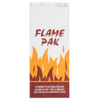 Bagcraft 1/4 Gallon Printed "Flame Pak" Insulated Foil Meal Bag - 1000/Case