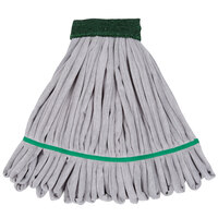 Unger SmartColor ST300 RoughMop 11 oz. Green Light Duty Microfiber Tube Mop Head with 4 1/2" Headband