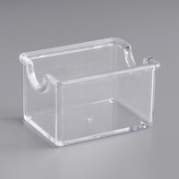 Choice 3 1/4" x 2 1/2" Clear Plastic Sugar Caddy