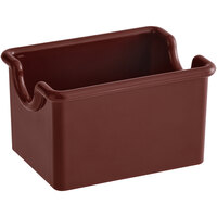 Choice 3 1/4" x 2 1/2" Brown Plastic Sugar Caddy