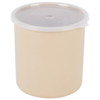 Carlisle Classic 2.7 Qt. Beige Round SAN Plastic Crock with Lid