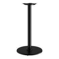Lancaster Table & Seating Cast Iron 22" Round Black 3" Bar Height Column Table Base