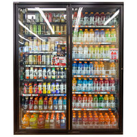 Styleline RM3080-NT 30" x 80" Walk-in Cooler Merchandiser Door with Shelving - 2/Set