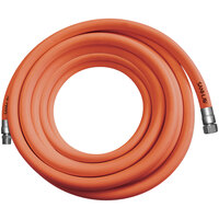 Sani-Lav H503 50' Safety Orange Washdown Hose with Stainless Steel 3/4" Swivel MGHT and 3/4" FHGT Connections