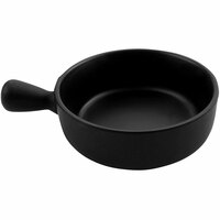 cheforward™ by GET Explore 3 oz. Black Melamine Bowl with Handle - 12/Case