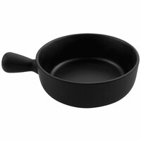 cheforward™ by GET Explore 6 oz. Black Bowl with Handle - 12/Case