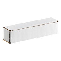 Lavex 9" x 2" x 2" White Tuck Top Corrugated Mailer - 50/Case