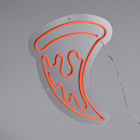 Canvas Freaks Neon Red Pizza Slice Sign with Dimmer
