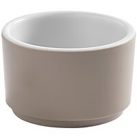 American Metalcraft Unity 2 oz. Round Melamine Mocha Sauce Cup - 12/Case