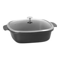 Spring USA Motif Cook & Serve 4 Qt. Titanium Non-Stick Square Roaster with Cover 8268-8/28