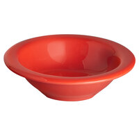 Thunder Group CR5044PR Pure Red 4 oz. Melamine Salad Bowl - 12/Pack