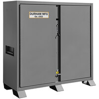 Durham Mfg 60 1/16" x 27 1/8" x 60 3/4" Lockable Steel Job Site Cabinet JSC-246061-94T-D719