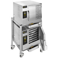 AccuTemp E62401D060 DBL Evolution Double-Stacked 12 Pan Stand-Mounted Electric Boilerless Connectionless Steamer - 240V, 12kW