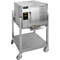 AccuTemp E62403E110 SGL Evolution 6 Pan Stand-Mounted Electric Boilerless Steamer - 240V, 22kW