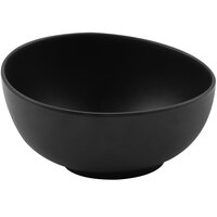 GET Enterprises Riverstone 10 oz. Dark Gray Irregular Round Matte Melamine Bowl - 24/Case