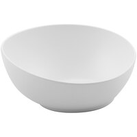 GET Enterprises Riverstone 30 oz. White Irregular Round Matte Melamine Pho / Ramen / Grain Bowl - 24/Case