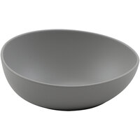 GET Enterprises Riverstone 20 oz. Light Gray Irregular Round Matte Melamine Serving Bowl - 24/Case