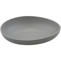 GET Enterprises Riverstone 50 oz. Light Gray Irregular Round Matte Melamine Entree Bowl - 12/Case