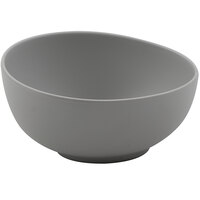 GET Enterprises Riverstone 10 oz. Light Gray Irregular Round Matte Melamine Bowl - 24/Case