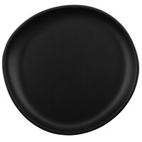 GET Enterprises Riverstone 6" Dark Gray Irregular Round Matte Melamine Coupe Plate - 24/Case