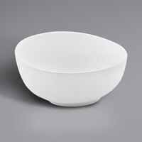 GET Enterprises Riverstone 10 oz. White Irregular Round Matte Melamine Bowl - 24/Case