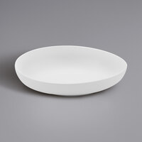 GET Enterprises Riverstone 50 oz. White Irregular Round Matte Melamine Entree Bowl - 12/Case