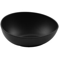 GET Enterprises Riverstone 20 oz. Dark Gray Irregular Round Matte Melamine Serving Bowl - 24/Case