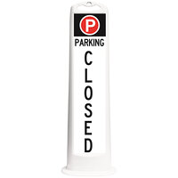 Cortina Trailblazer XL 45" White "Parking Closed" Vertical Panel with 15 lb. Base 03-768W-PC-15