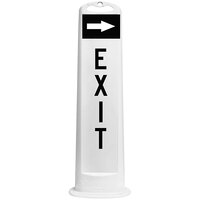 Cortina Trailblazer XL 45" White "Exit" Right Arrow Vertical Panel with 15 lb. Base 03-768W-ERA-15