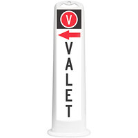 Cortina Trailblazer XL 45" White "Valet" Left Arrow Vertical Panel with 15 lb. Base 03-768W-VLA-15