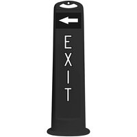 Cortina Trailblazer XL 45" "Exit" Left Arrow Vertical Panel with 15 lb. Base 03-768BLK-ELA-15