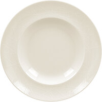 RAK Porcelain Wonder 9 1/2" Ivory Embossed Porcelain Deep Plate - 12/Case