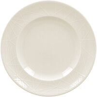 RAK Porcelain Wonder 5 15/16" Ivory Embossed Porcelain Flat Plate - 24/Case