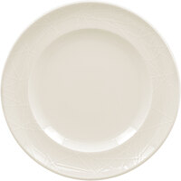 RAK Porcelain Wonder 8 1/4" Ivory Embossed Porcelain Flat Plate - 24/Case