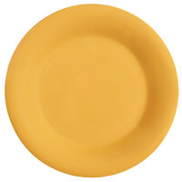 GET WP-9-TY Diamond Mardi Gras 9" Tropical Yellow Wide Rim Round Melamine Plate - 24/Case