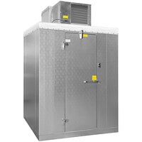 Master-Bilt QODF7788-C Quick Ship 8' x 8' x 7' 7" Outdoor Walk-In Freezer with Top-Mounted Refrigeration and Floor